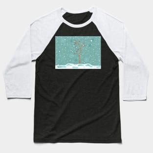 Winter Tree Baseball T-Shirt